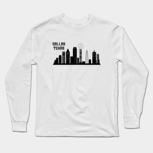 Dallas Texas skyline Long Sleeve T-Shirt